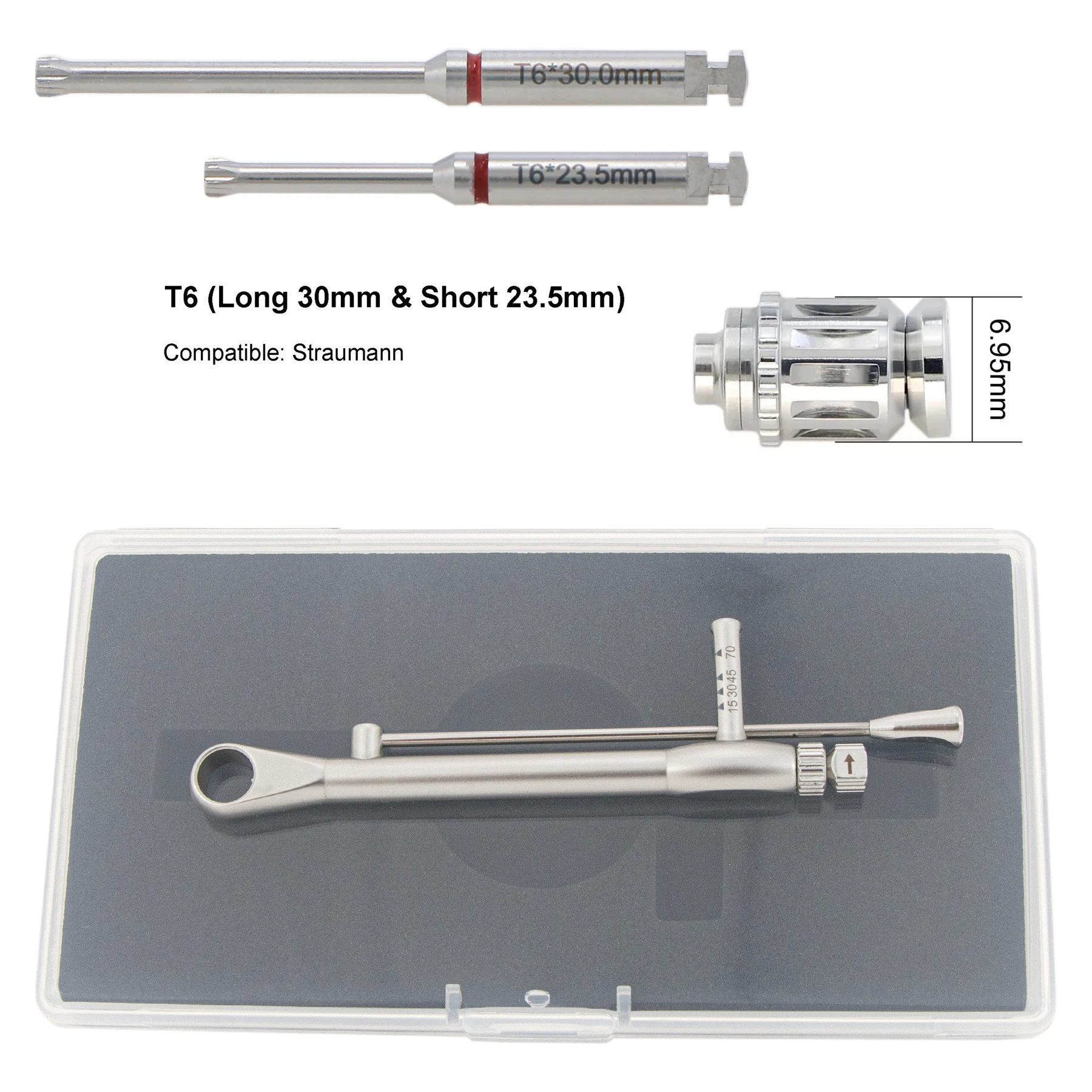 Отвертка для зубного имплантата T6 отвертка с защелкой адаптер
