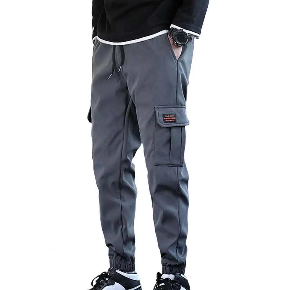 

Брюки-карго мужские на шнуровке, моющиеся штаны, приталенные, моющиеся, в уличном стиле, брюки-султанки для школы