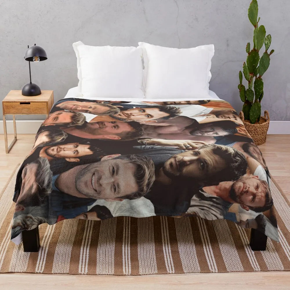 

Chris Hemsworth photo collageThrow Blanket beautiful blankets blanket lace textile for winter home