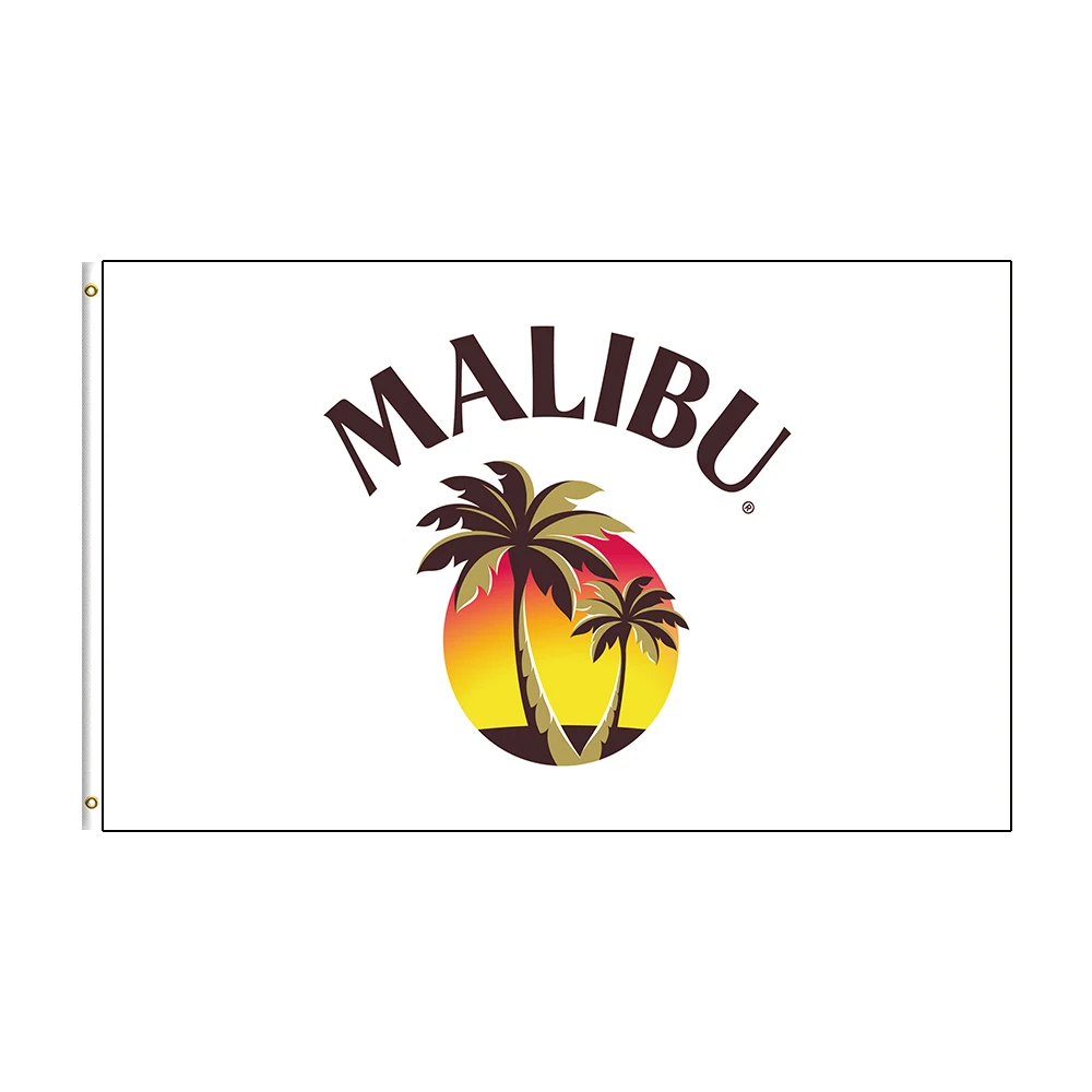 

3x5 Ft MALIBUS Beer Flag Polyester Printed Bar Banner For DecorCourtyard decoration Party Dressing