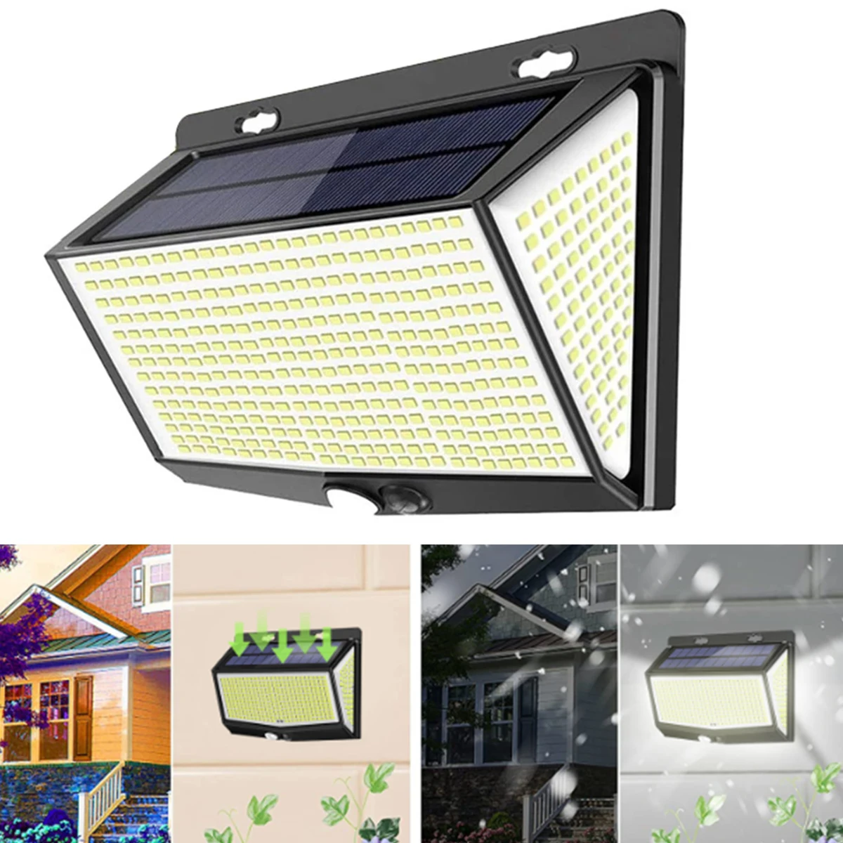 

468 LEDs Solar Light Motion Sensor Wall Lamp Outdoor Waterproof Solar Light Energy Saving Lamps Light for Yard Garden Pathway