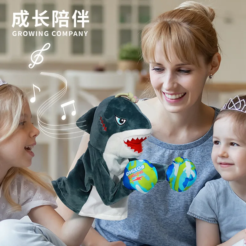 

Куклы-животные для детей, куклы-акулы для бокса, интерактивные навыки общества, плюшевая игрушка с голосом, игрушки для мальчиков и девочек