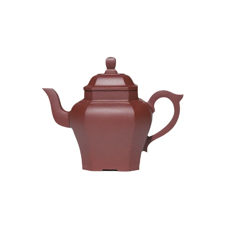 High Quality Yixing Ore Purple Clay Handmade Eight Square GD Pot Sand Household Teapot Tea Set