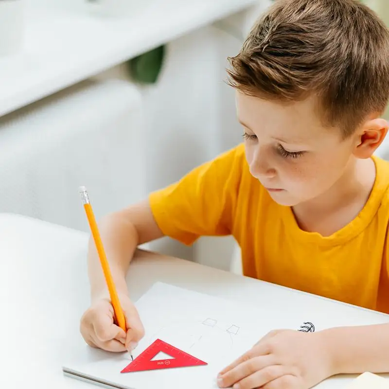 Набор измерительных линейки 4 шт. Детские для рисования математические учебные