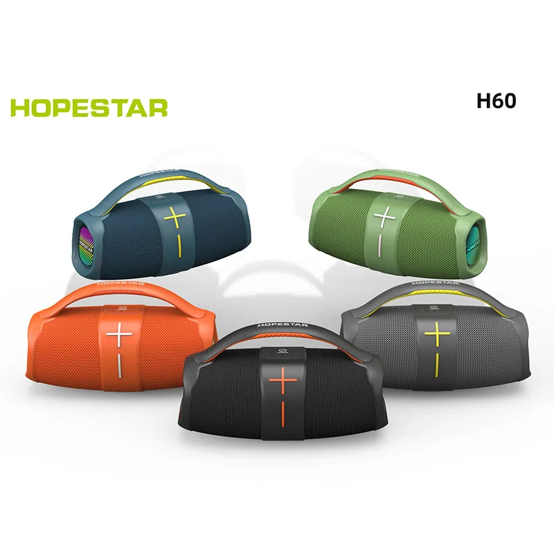 New Original Hopestar Boombox Speakers 40w High Power  Portable Bluetooth Super Subwoofer Powerful Column Audio Center