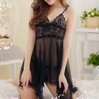 Сексуальное Ночное платье, женская одежда для сна, кружевное соблазнительное нижнее белье, ночная рубашка с стрингами, ночная рубашка, женское чувственное белье