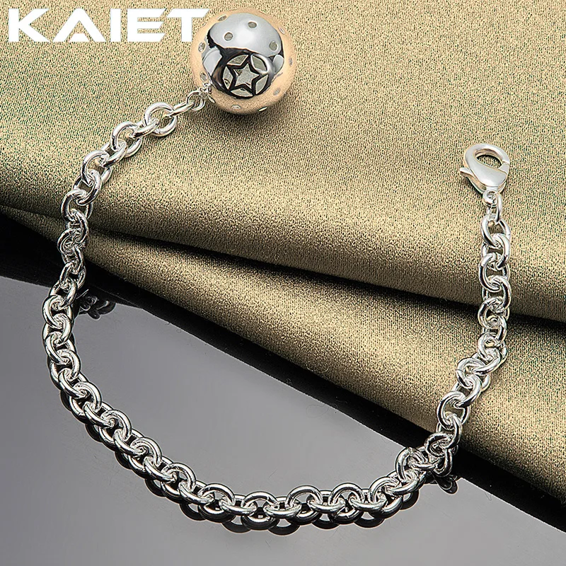 

KAIET Silver Color Round Ball Pendant Bracelet Jewelry For Women Wedding Party Fashion Accessories