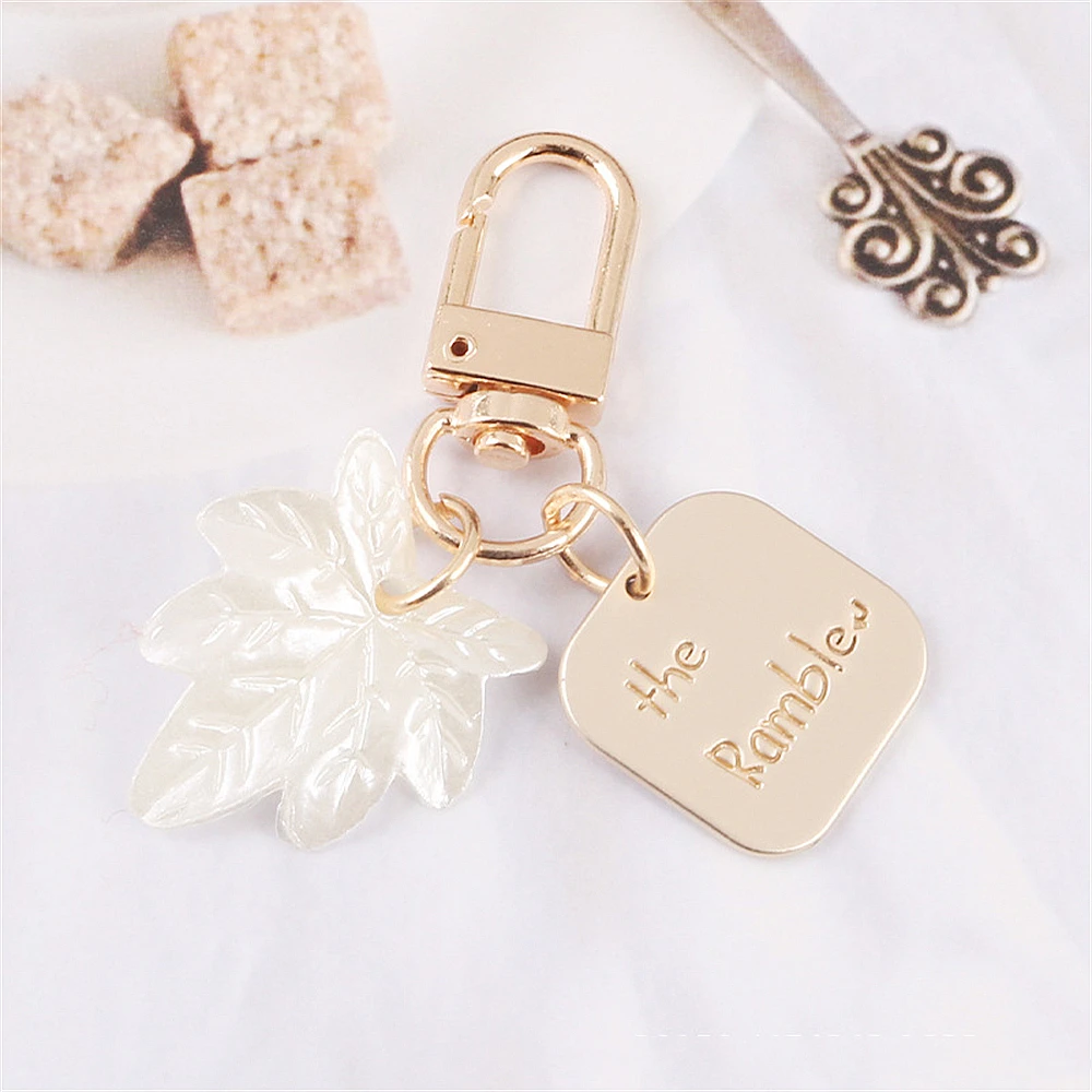 Creative Vintage Pearl Shell Keychain Women Girl Cute Mini Pearl Heart Key Chain Car Key Ring Holder Trinket Bag Charms Jewelry images - 6