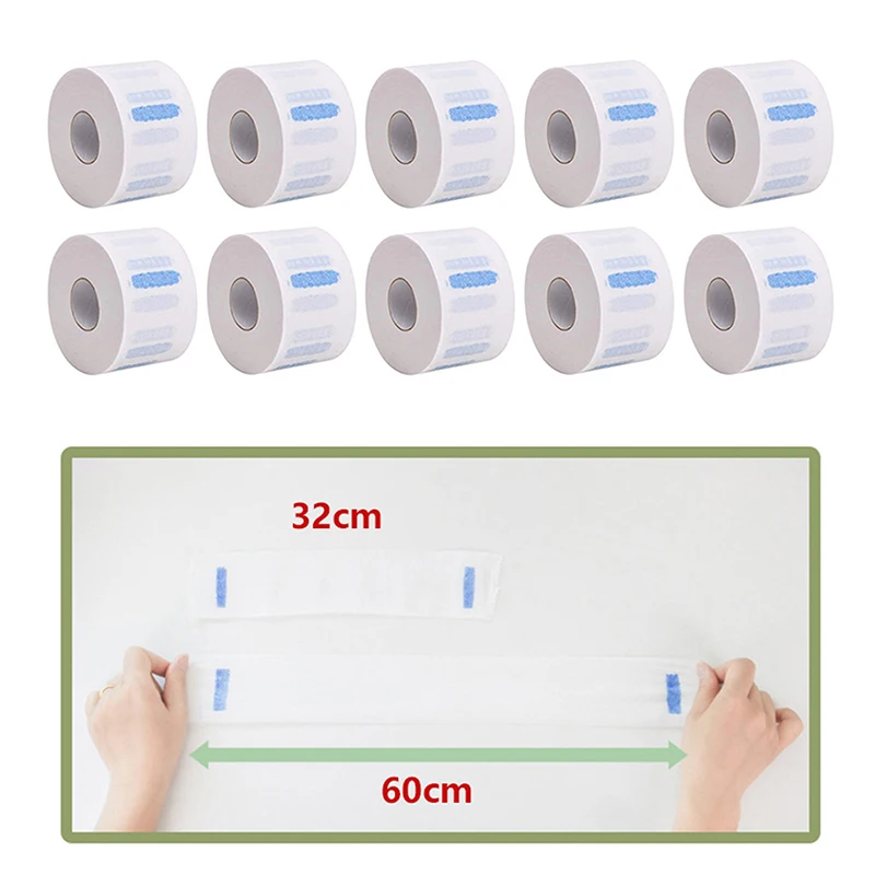 2/5/10 рулонов одноразовой парикмахерской бумага для шеи профессиональный салон