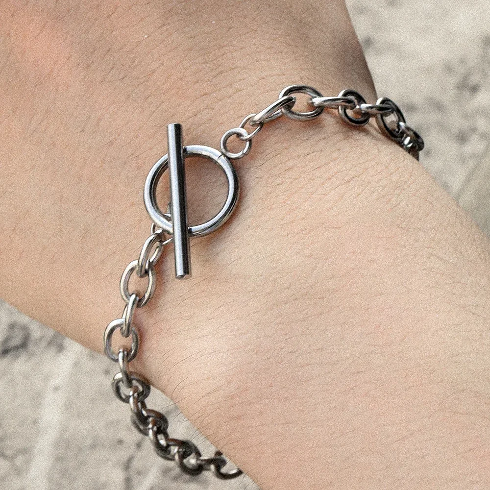 Модные браслеты из нержавеющей стали высококачественные минималистичный дизайн