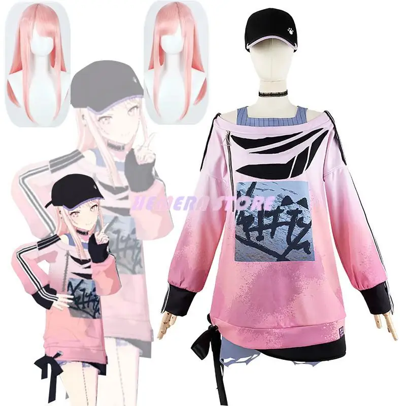 Игровой проект Sekai красочные сценические костюмы Akiyama Mizuki для косплея PJSK MZK косплей платье с шляпой Хэллоуин униформы