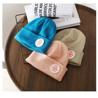 new style men and women winter knitted hats letter rolled beanie skull hat sailor hat cuffless retro warm hat 16 colors optiona