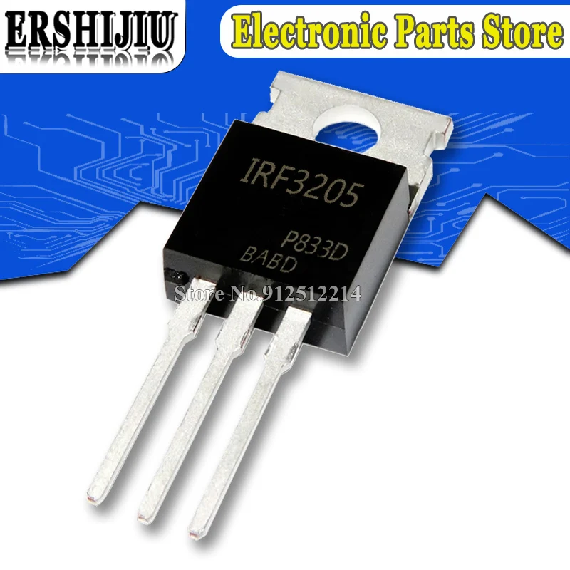 

50 шт./лот IRF3205PBF IRF3205 TO-220 MOSFET MOSFT 55V 98A 8mohm 97.3nC