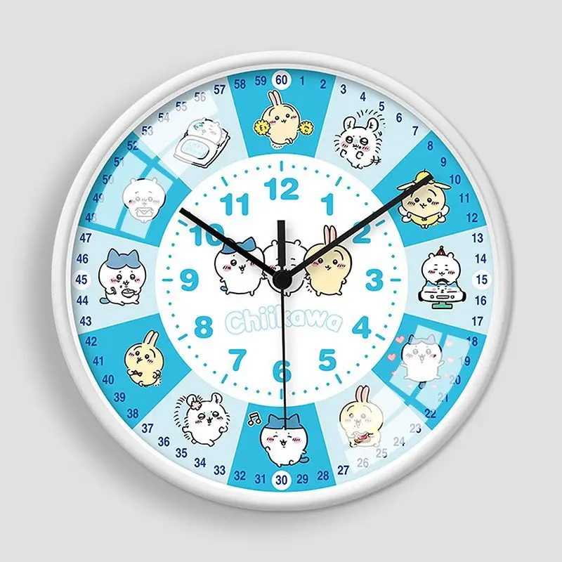 НОВИНКА: Настенные часы Momonga Chiikawa серии Cartoon Learning, милые бесшумные часы Rakko Hachiware для декора спальни, подарок на день рождения (art.: 3920db608f397) - 3920db608f397