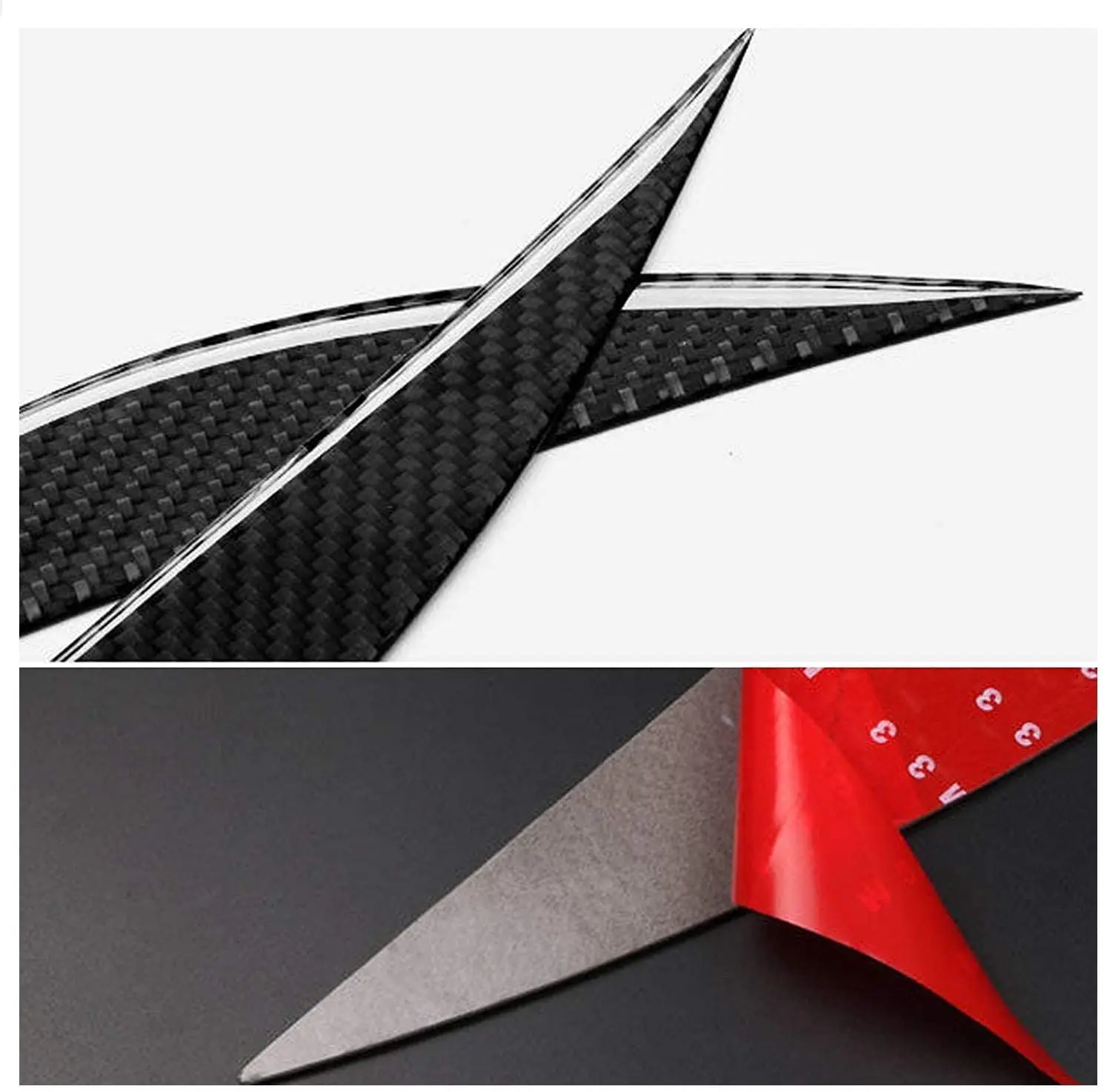 2 шт автомобильные брови фары века обложка углеродного волокна наклейки декорирования стайлинг наклейки для BMW 3 Серии 13-19 F30 on.