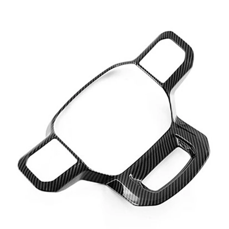 

Car Carbon Fiber Steering Wheel Panel Cover Trim Frame Sticker For Ford F150 2021 2022 2023