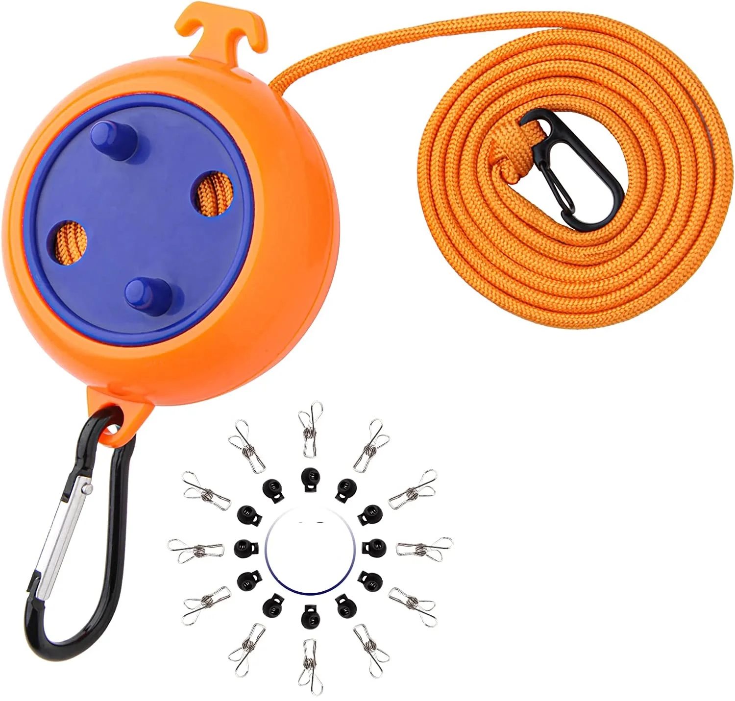 

Выдвижная веревка для белья с защитой от ветра