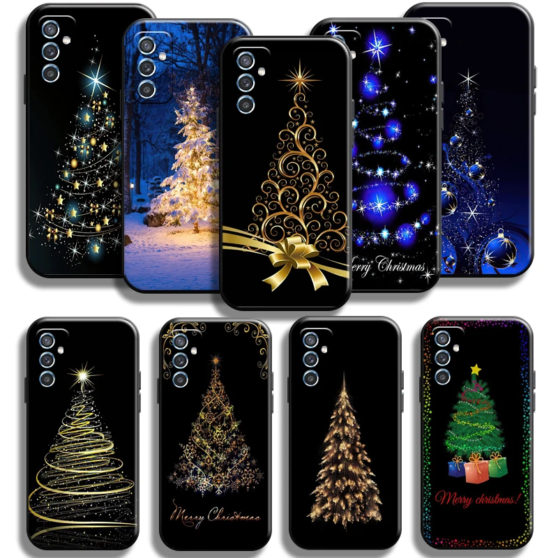 

Merry Christmas Tree Deer For Samsung Galaxy M52 Phone Case Funda Shockproof Full Protection Cover Soft Back Coque Carcasa
