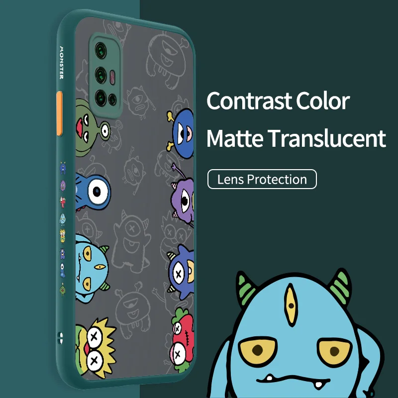 

For vivo V17 V20 SE V21 V21E V23E V25 Pro V5 Plus X9 Y70 Y73 S7 S7T S10E Mini Diversified Small Monster Case Colorful Monster