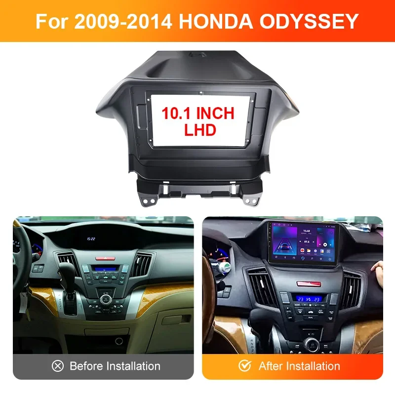 Для HONDA ODYSSEY 2009-2014 9-дюймовый радиоприемник с рамкой стерео DVD-плеер пластиковая