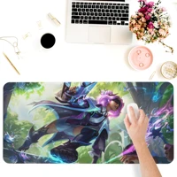 computer office keyboard accessories mouse pads square anti slip desk pad games supplies lol the spark of zaun zeri large mats