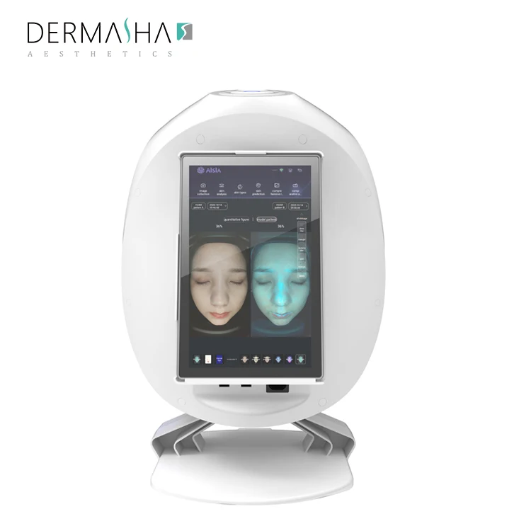 Портативный интеллектуальный анализатор кожи лица с увеличителем высокой