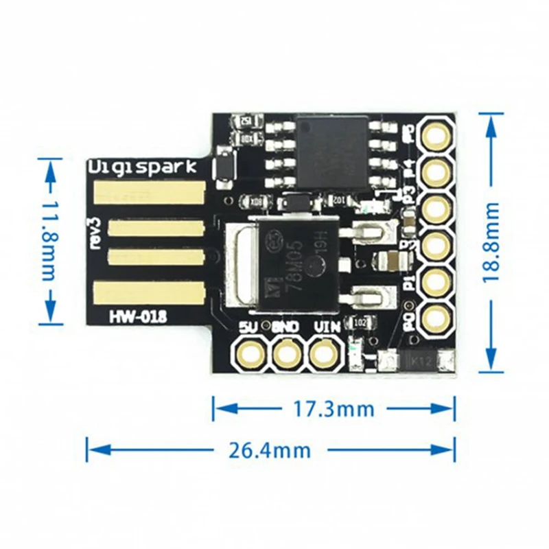 Макетная плата для ATTINY85 USB запасные части универсальная удобная портативная