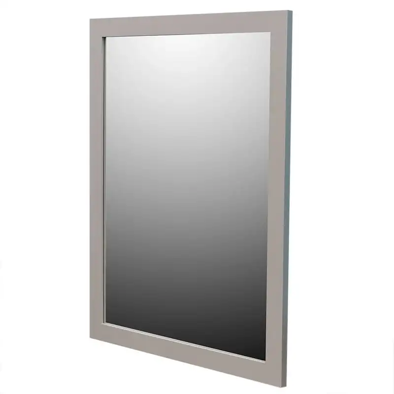 

Painted MDF 18" x 24" Wall Mount Mirror, Grey