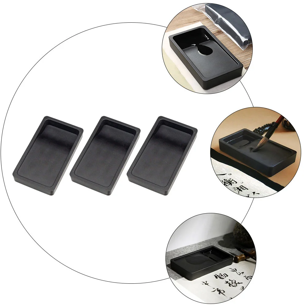 3 шт. аксессуары для китайской каллиграфии шлифовальный Inkslab поднос письма