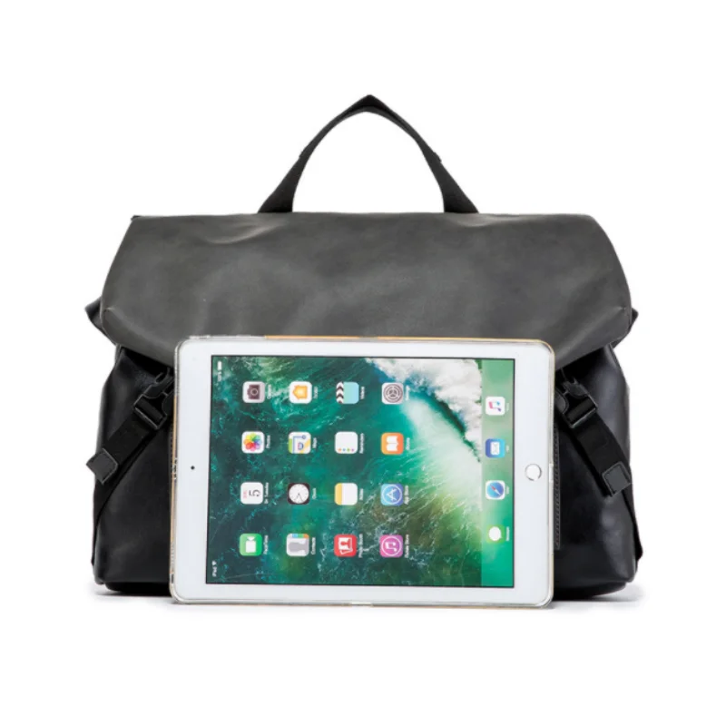 Men's PU Crossbody HandBag Business Commuting Simple Tide Brand Vintage Tooling Shoulder Hand Bags сумка через плечо for мужской