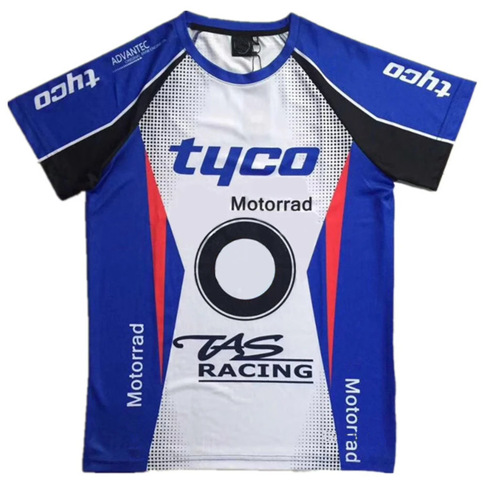 

For BMW Tyco TAS Motorrad 2022 Latest Motorcycle T-Shirt ADVENTURE Men's Motorbike Quick dry Moto Racing Team Jerseys