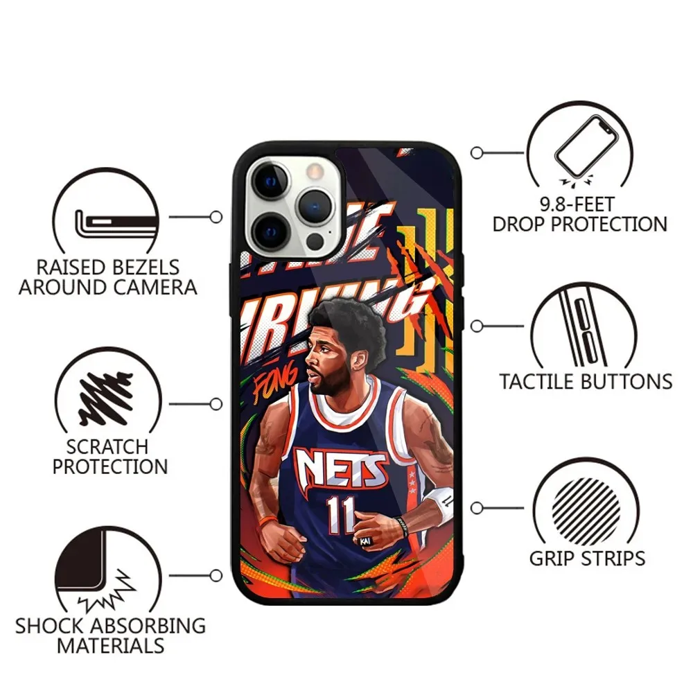 K-Kyrie L-Irving Баскетбольный чехол для телефона iPhone Легкий пылезащитный с защитой от