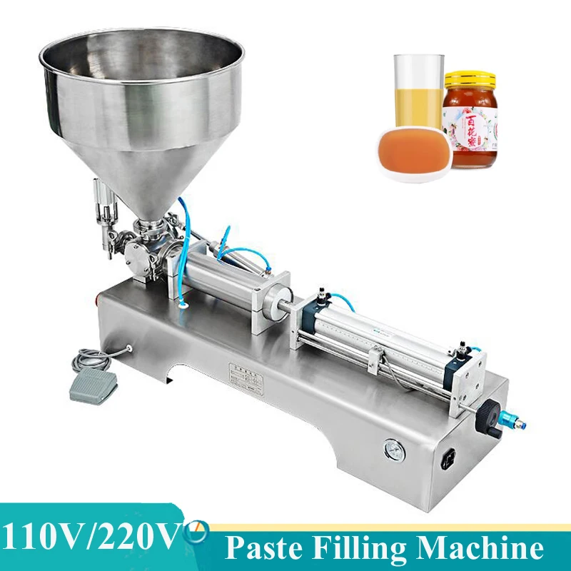 

Paste Filling Machine Pneumatic Cream Viscous Liquid Honey Sauce Bottle Filler Cosmetic Beverages Filler