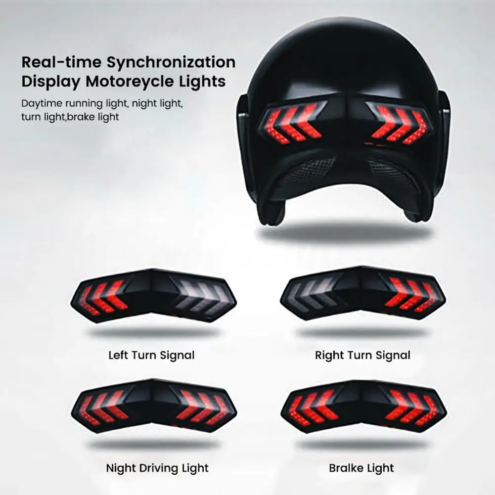 

Eco-friendly Compact Adhesive Tape Helmet Driving Signal Warning Light Helmet Safety Lamp for Motorcycle