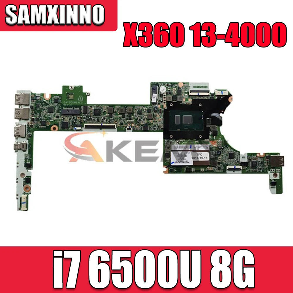 

Материнская плата для ноутбука HP Specter X360 13-4000 G2 13-4100 13-4102TU i7 6500U 8G 828825-601,828825-501 DAY0DDMBAE0 100% work