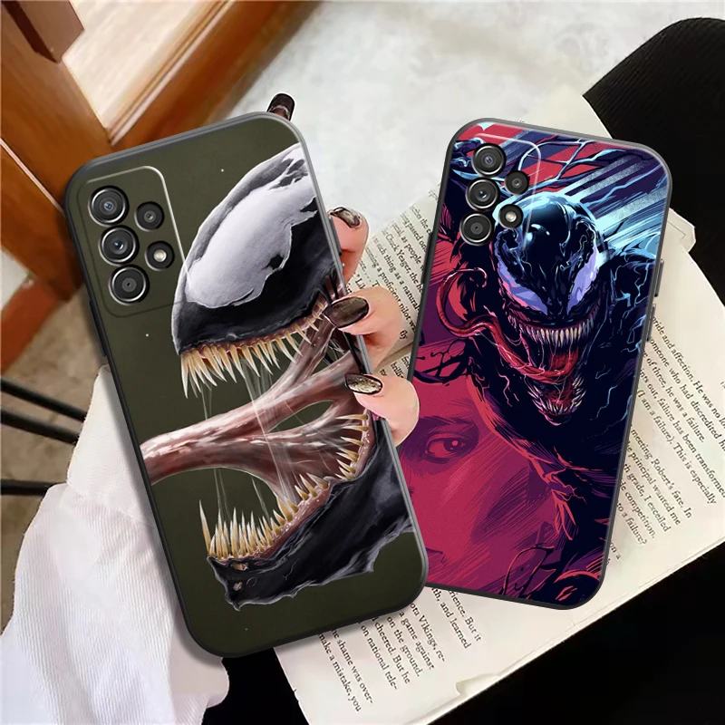 

Marvel Venom Phone Cases For Samsung Galaxy A31 A72 A52 A71 A51 5G A42 5G A20 A21 A22 4G A22 5G A20 A32 5G A11 Carcasa Funda
