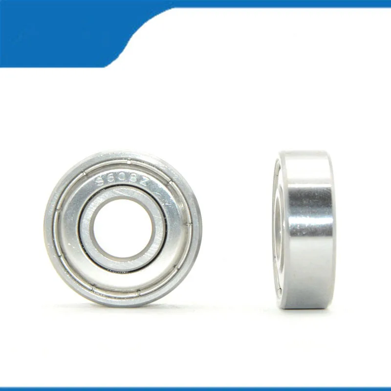 Фото S606-2RS/ZZ 6*17*6 мм 5/10 шт. S606RS / S606ZZ высококачественная нержавеющая сталь с резиновым уплотнением, шарикоподшипник с глубоким желобом №3