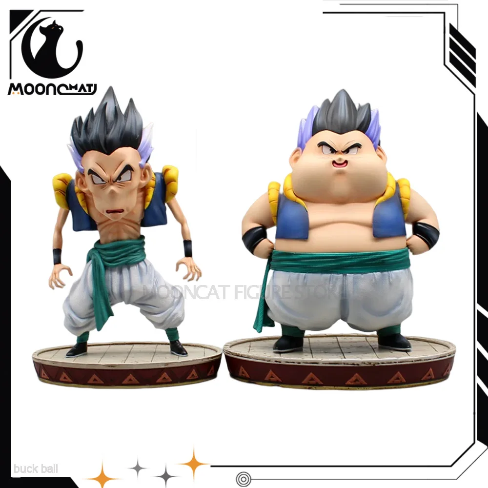 

18cm Dragon Ball Z Anime Figures Fat Skinny Gotenks Gk Figure Fusion Failed Super Saiyan Dbz Figurine Pvc Statue Model Toys Gift