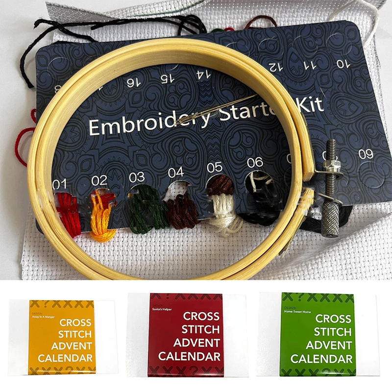 Вышивка крестиком Адвент-календарь Рождественский вышивка Подарочный набор