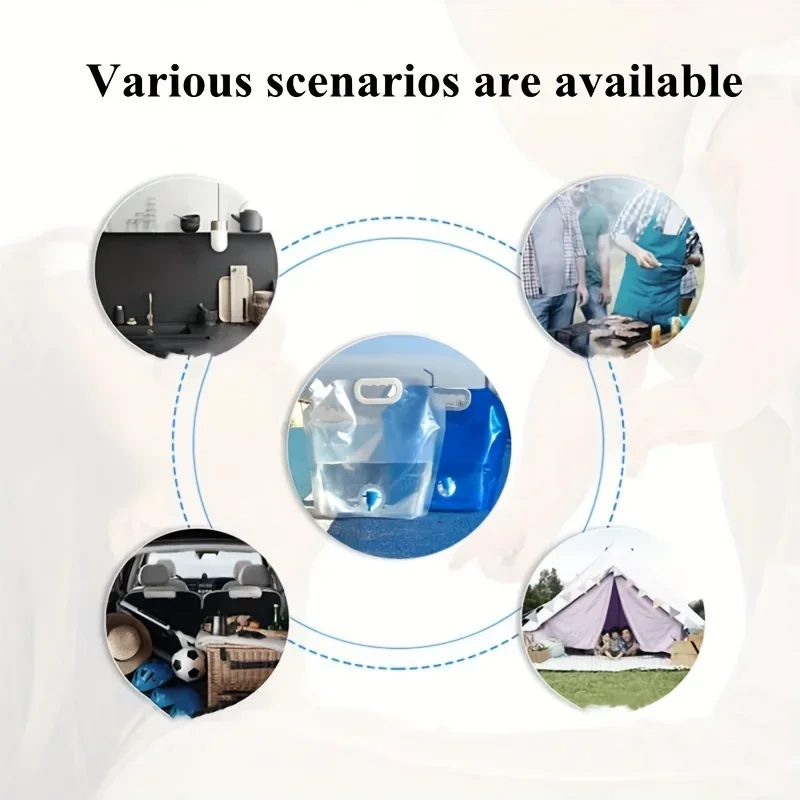 1 шт. портативная герметичная вместительная Складная уличная сумка для воды с