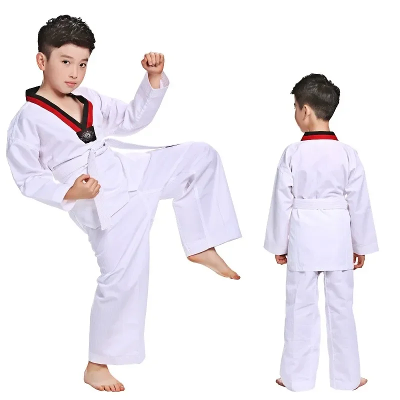 

Clothes New Karate Long Clothing Uniform White Gi Unisex Uniforms Adult Dobok Judo Children Sleeve Costumes Taekwondo