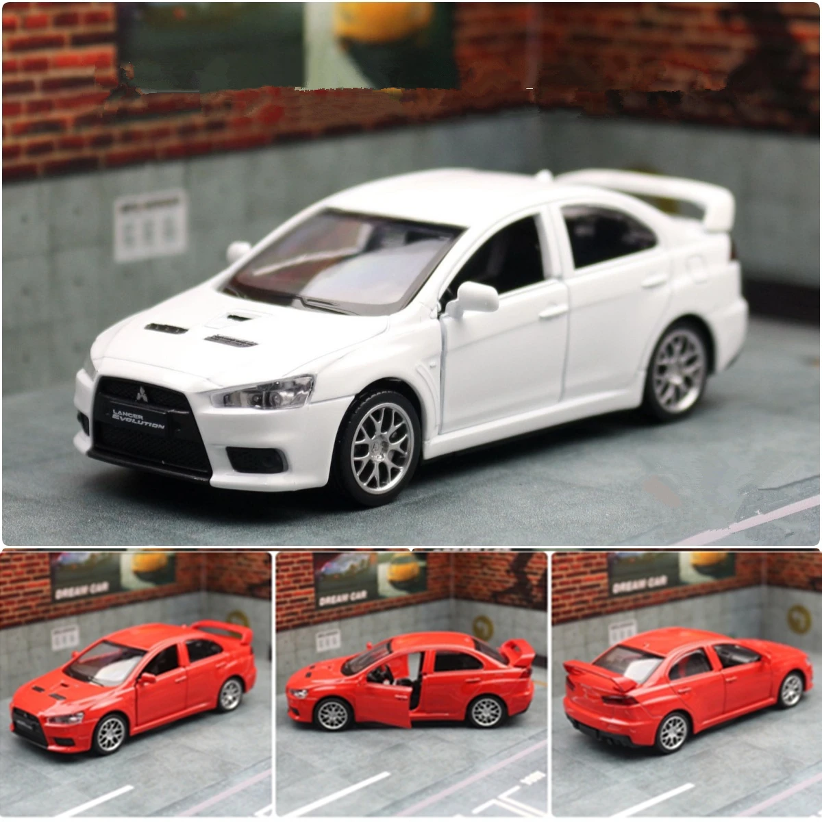 1:41 Mitsubishi Lancer Evolution X10 модель автомобиля из сплава Литые металлические игрушечные