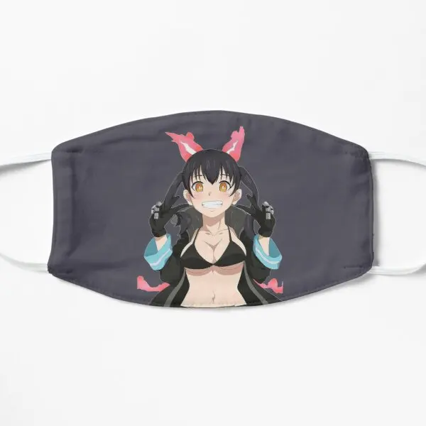 

Fire Force Tamaki Peace Sign Peeker Fl Printing Face Mask Accessories Cosplay Protective Haze Winter Reusable Washable Beauty