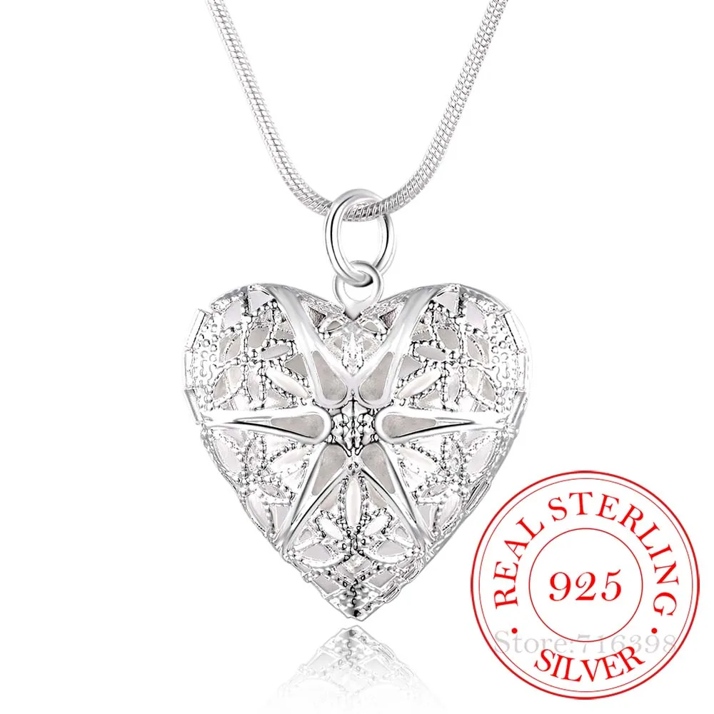 

Ожерелье женское из серебра 925 пробы с кулоном, фоторамка