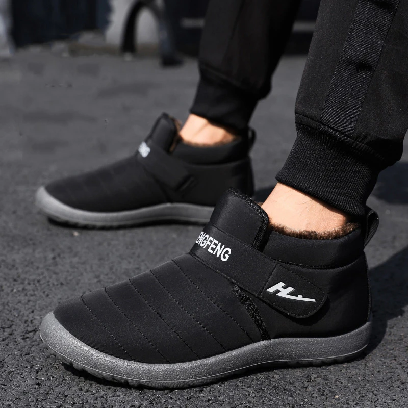 Men's Boots Lightweight Snow Boots Comfortable Winter Shoes for Men Waterproof Winter Footwear Unisex Ankle Boots Male Boots New