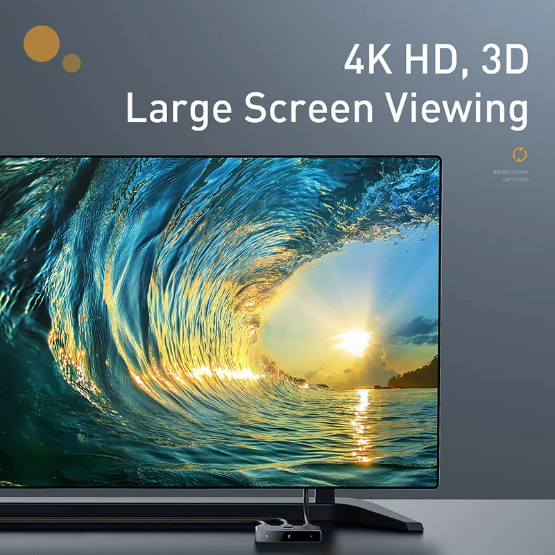 Baseus 4K HD переключатель HDMI-совместимый адаптер сплиттер для PS4 / 3 ТВ-приставки Xiaomi Mi