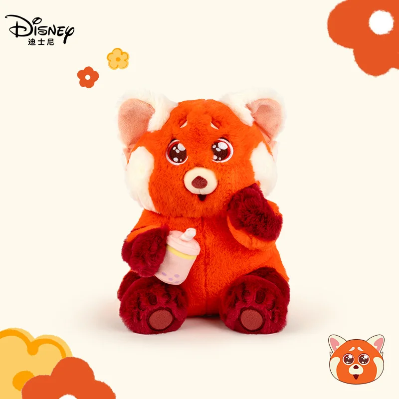 

Disney Red Panda Meimei Alien Plush Crossbody Bag 15CM Cute Big Face Coin Purse 63CM Plush Lying Pillow 29CM Alien Handbag