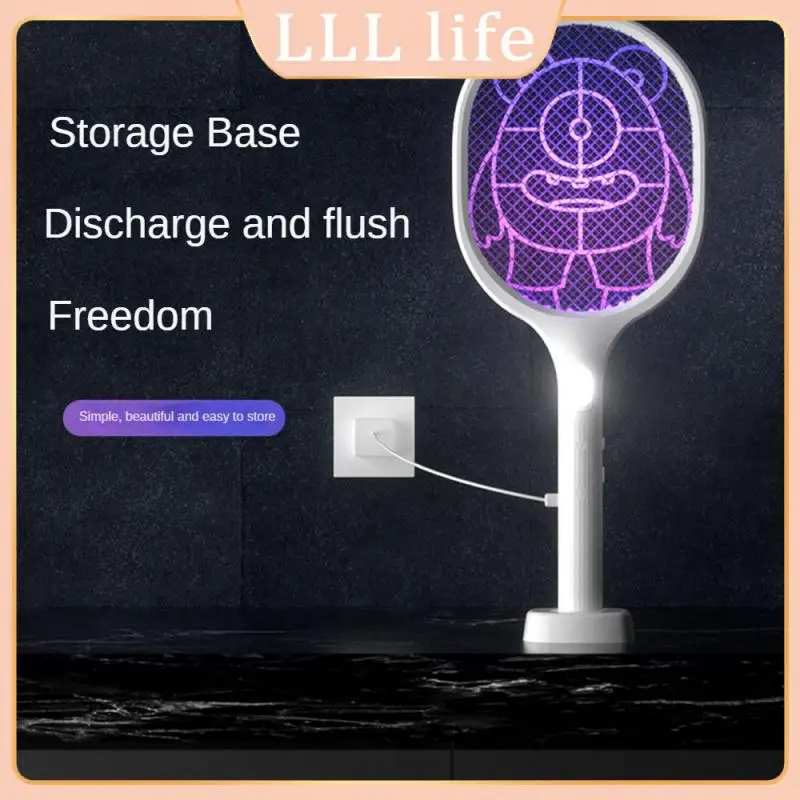 

Three-in-one Electric Mosquito Swatter 800mah Mosquito Killer Mosquito Control Double Switch Mosquito Control Artifact Beautiful