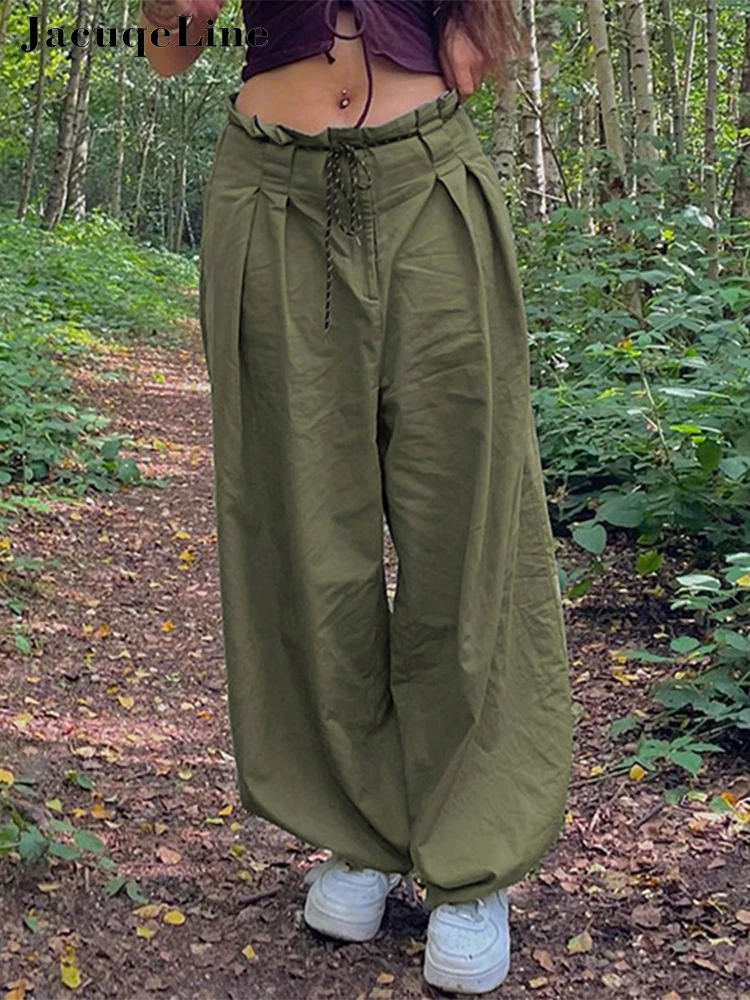 

Женские брюки-карго с заниженной талией, в стиле ретро