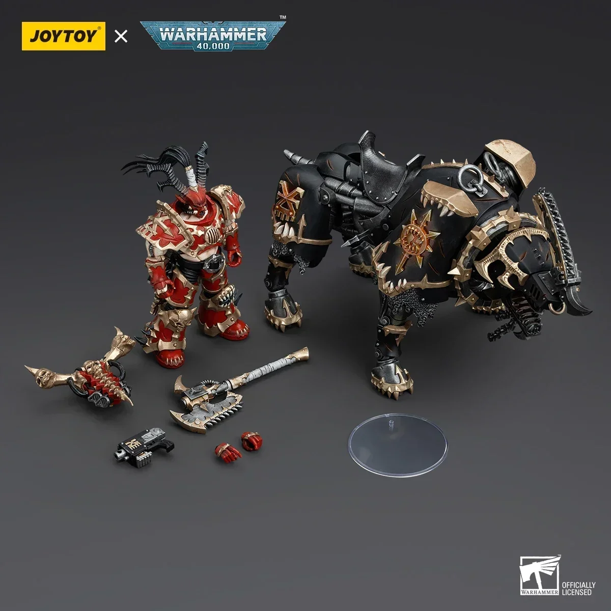 [Предпродажа] JOYTOY 1/18 Warhammer 40K Фигурки World Eaters Lord Invocatus Коллекция Аниме Модель Игры